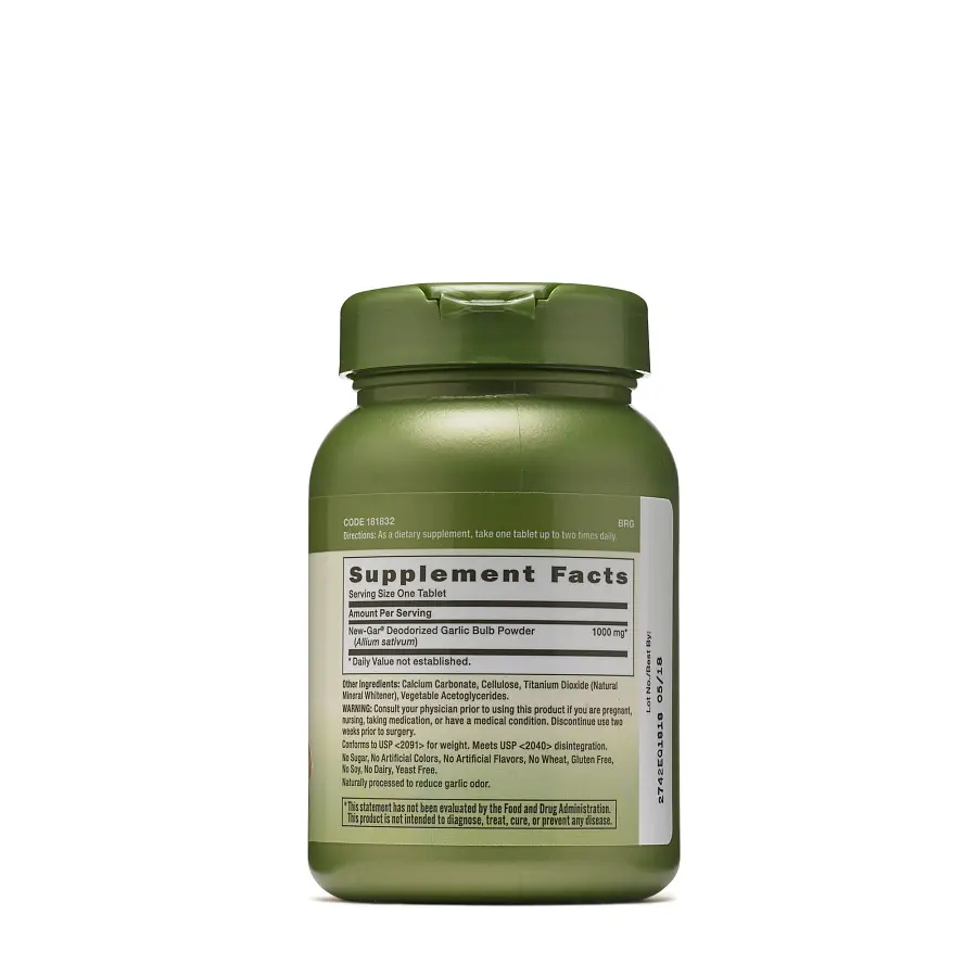 Натуральна добавка GNC Herbal Plus Odorless Garlic 1000 mg 100 таблеток - фото 2