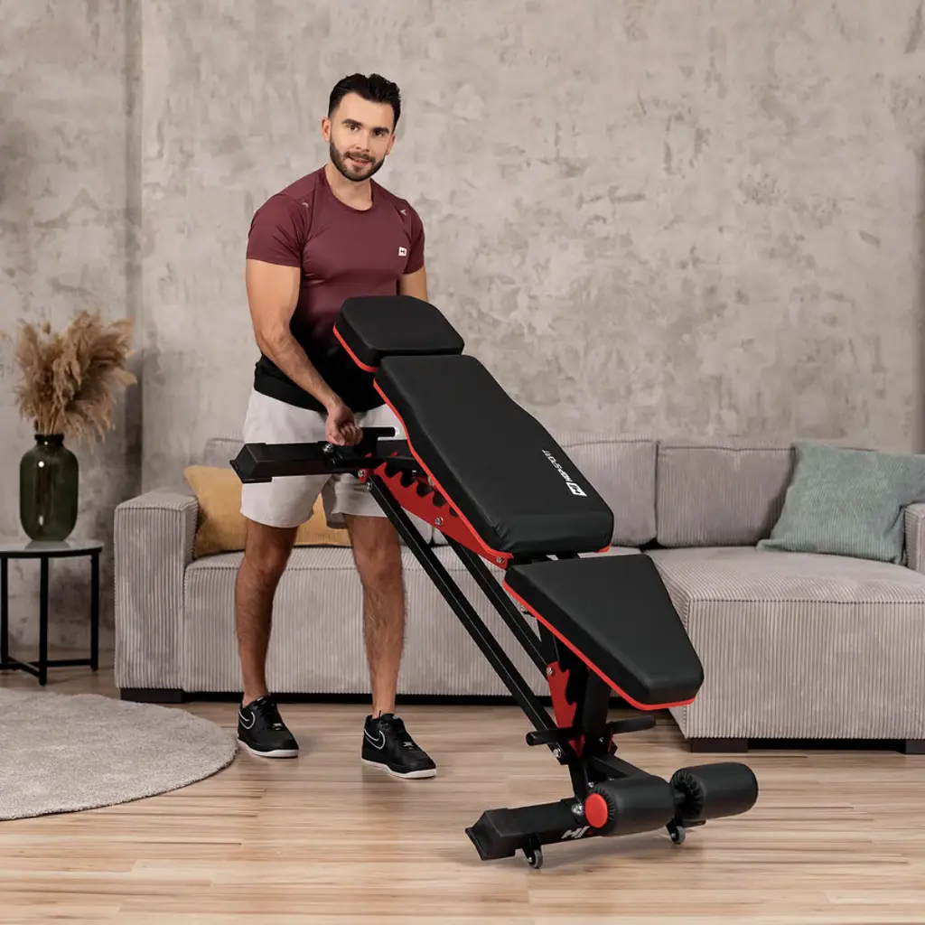 Лавка тренувальна Hop-Sport HS-2090HB із фіксатором для ніг - фото 15