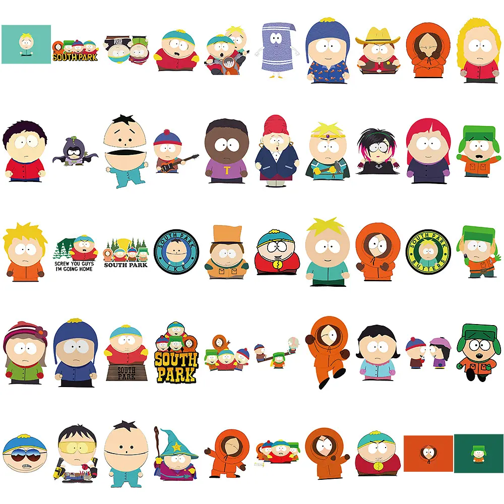 Стікерпак Південний Парк Набір наклейок GeekLand South Park 100 штук - фото 4