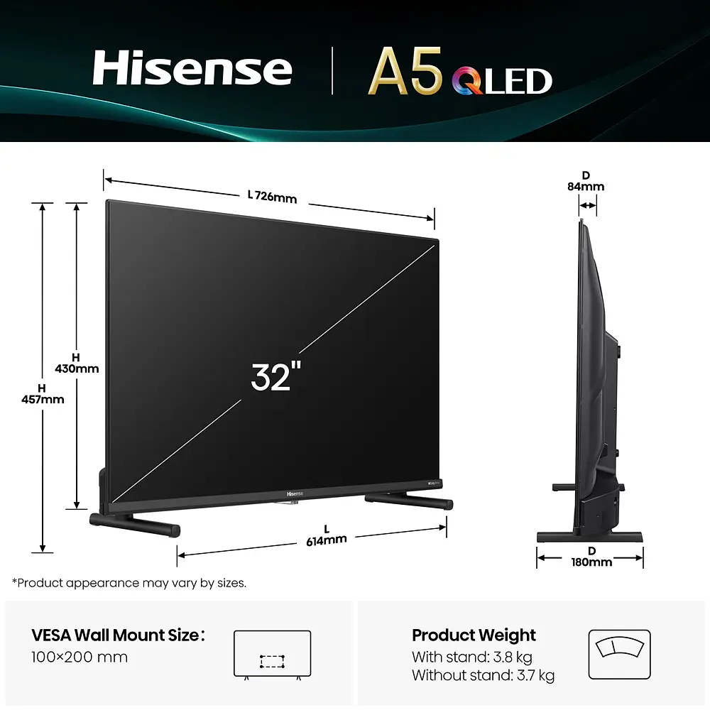 LED-телевізор Hisense 32A5Q  (7134239) - фото 5