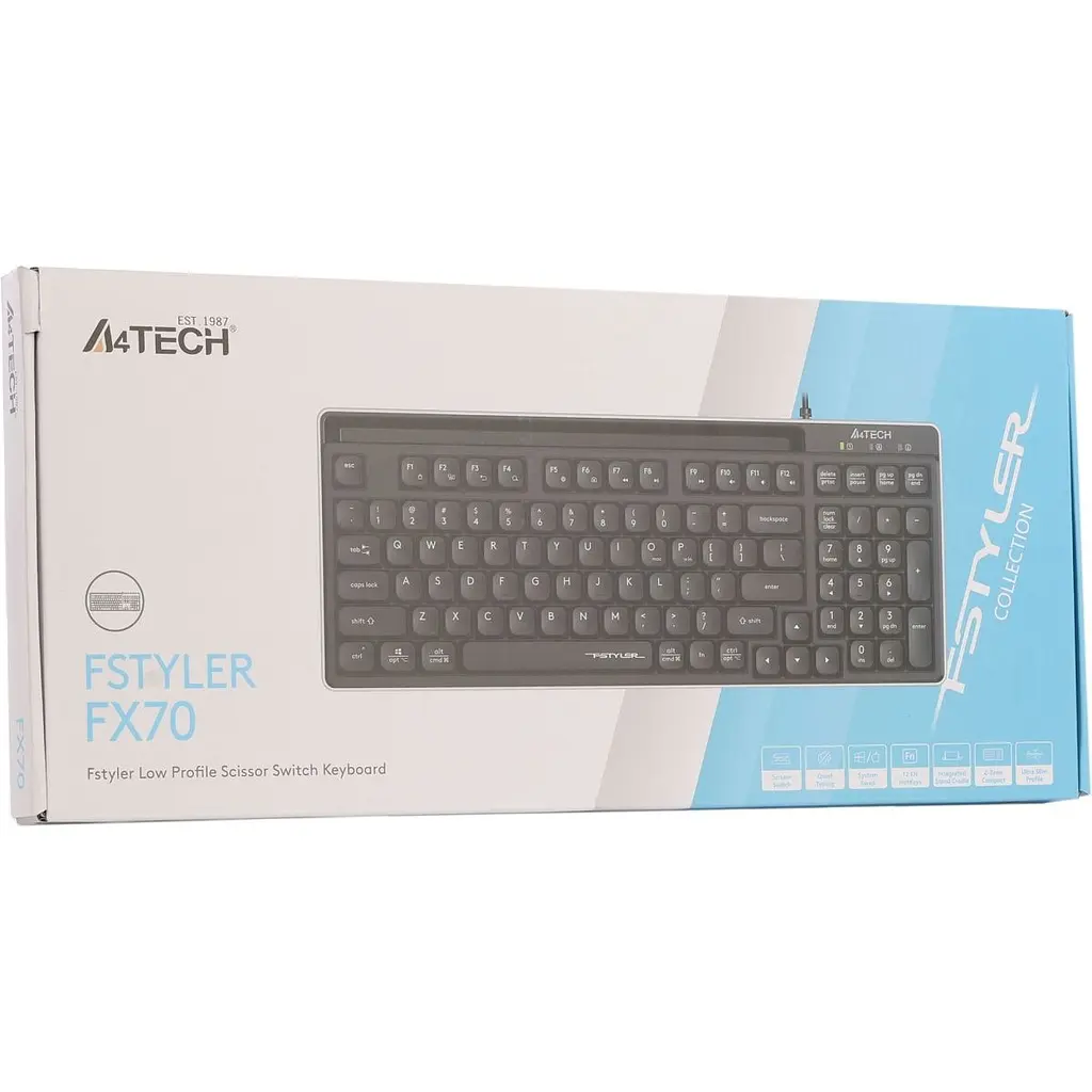 Клавіатура A4Tech FX70 Black [132499] - фото 8