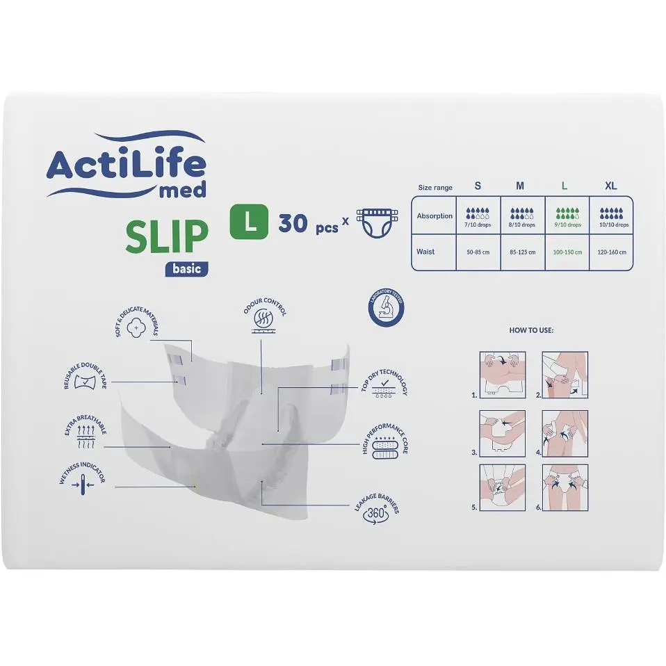 Подгузники для взрослых ActiLife Med Basic L 30 шт. - фото 2