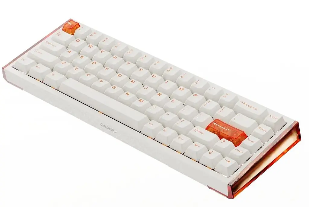 Клавіатура DAREU COOL 68 (8000 Hz / Rapid Trigger) White Orange (KB-COOL68-ORG) - фото 3