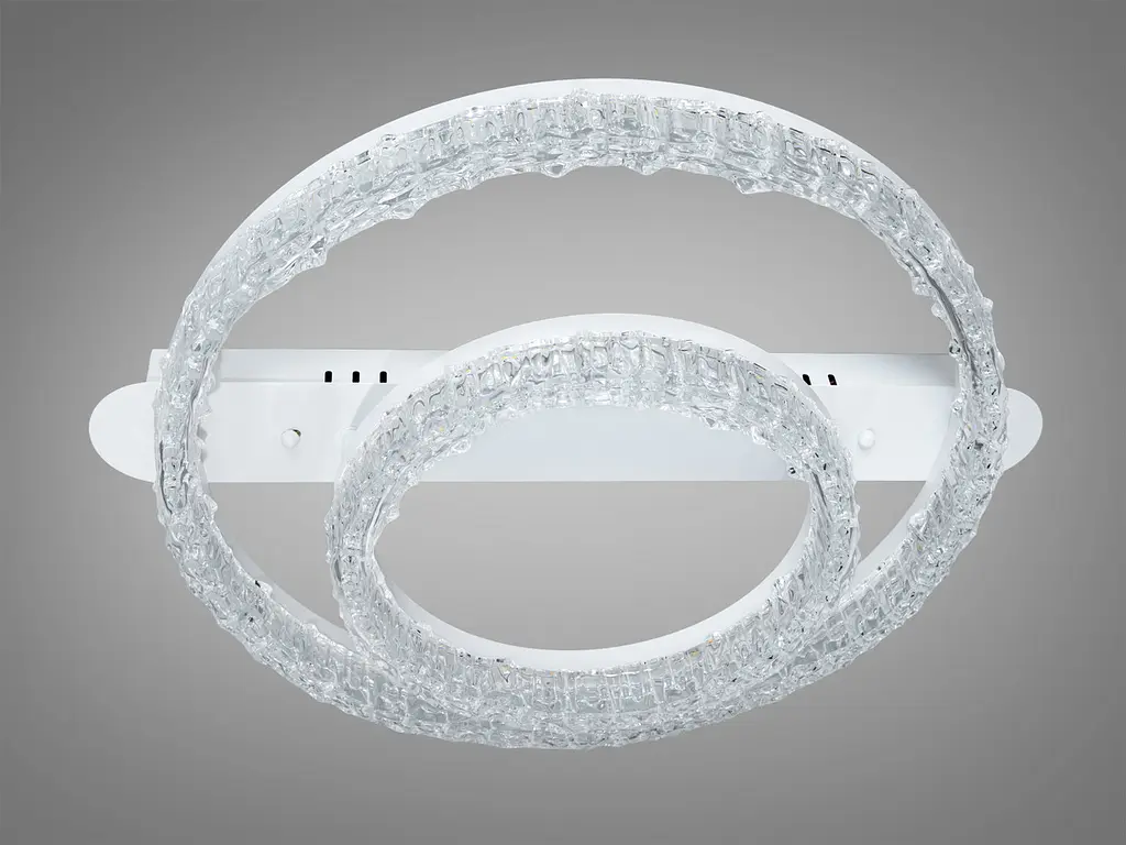 Стельова LED люстра кільця біла 72W - фото 5