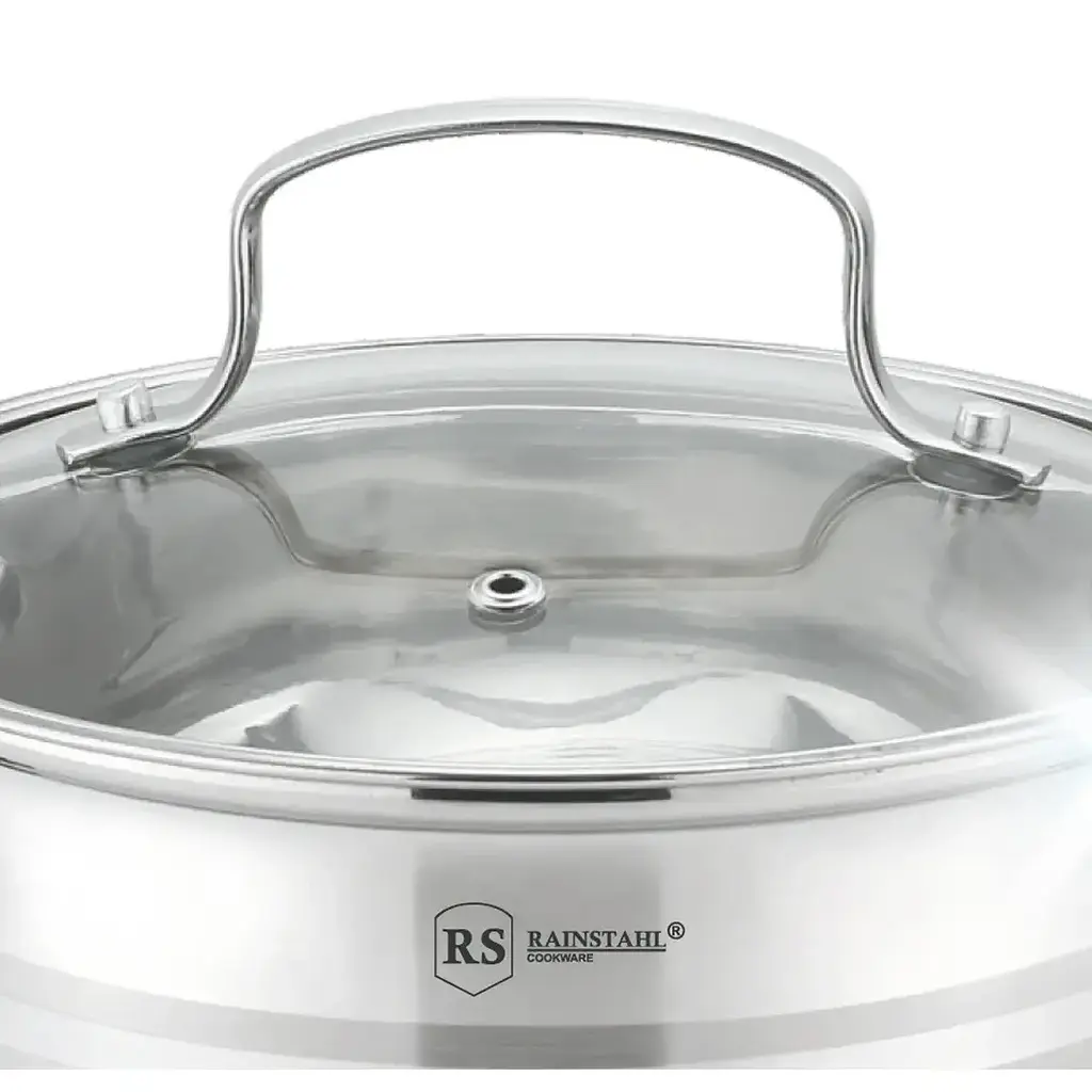 Каструля з кришкою Rainstahl RS-CS-2119-24 24 см 6.5 л сріблястий - фото 3