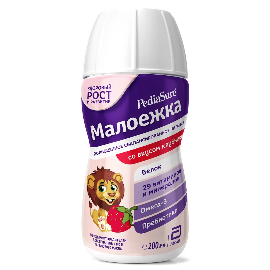 Дитяче харчування PediaSure Малоїжка Полуниця, 200 мл