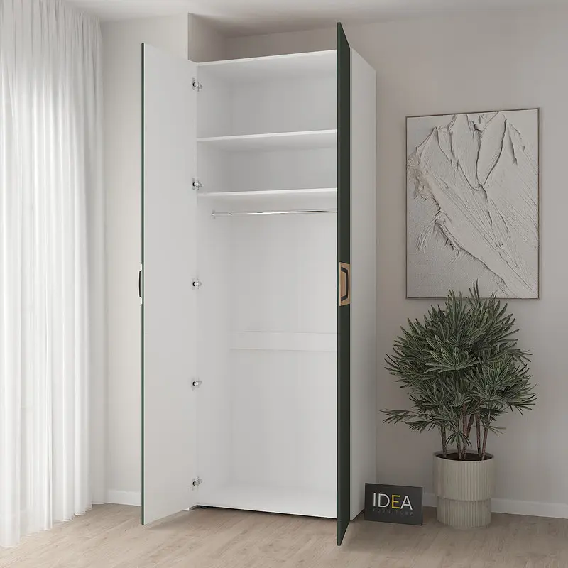 Шафа для одягу з однією штангою С-8.4 Білий/Камуфляж Idea - фото 2