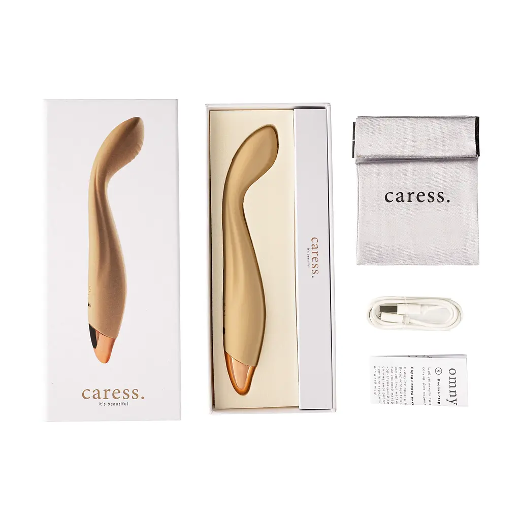 Вібратор Caress Omny (beige) Caress 96-034997 100191 - фото 2