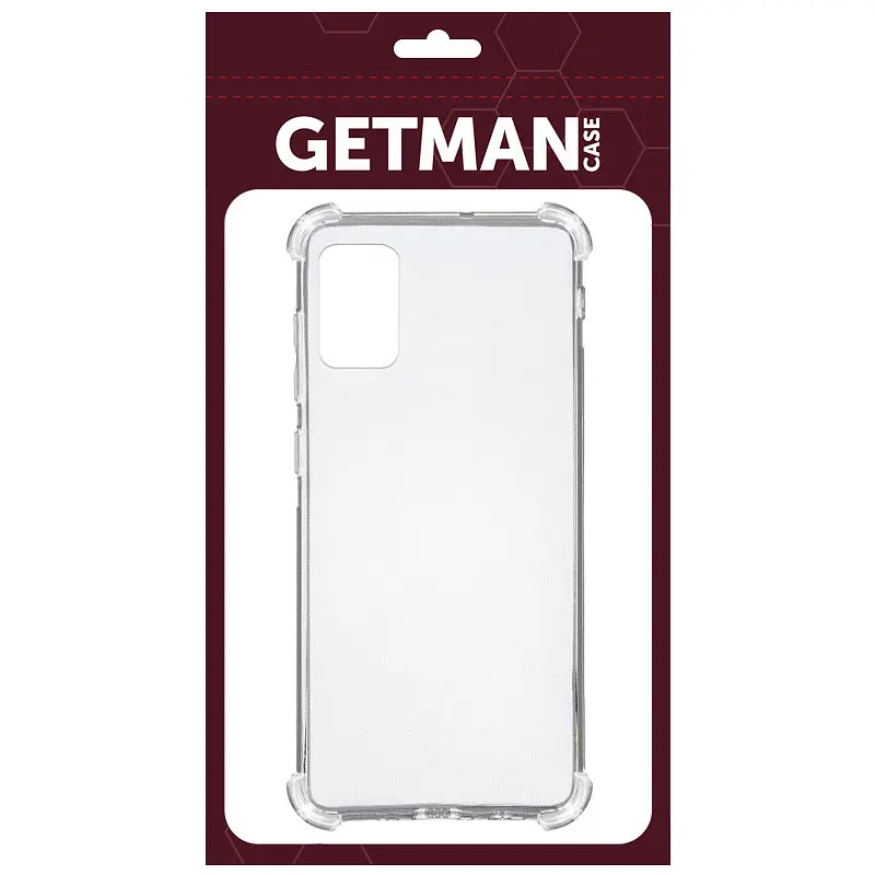 TPU чохол GETMAN Ease logo посилені кути для Samsung Galaxy A71 Безбарвний (прозорий) - фото 2