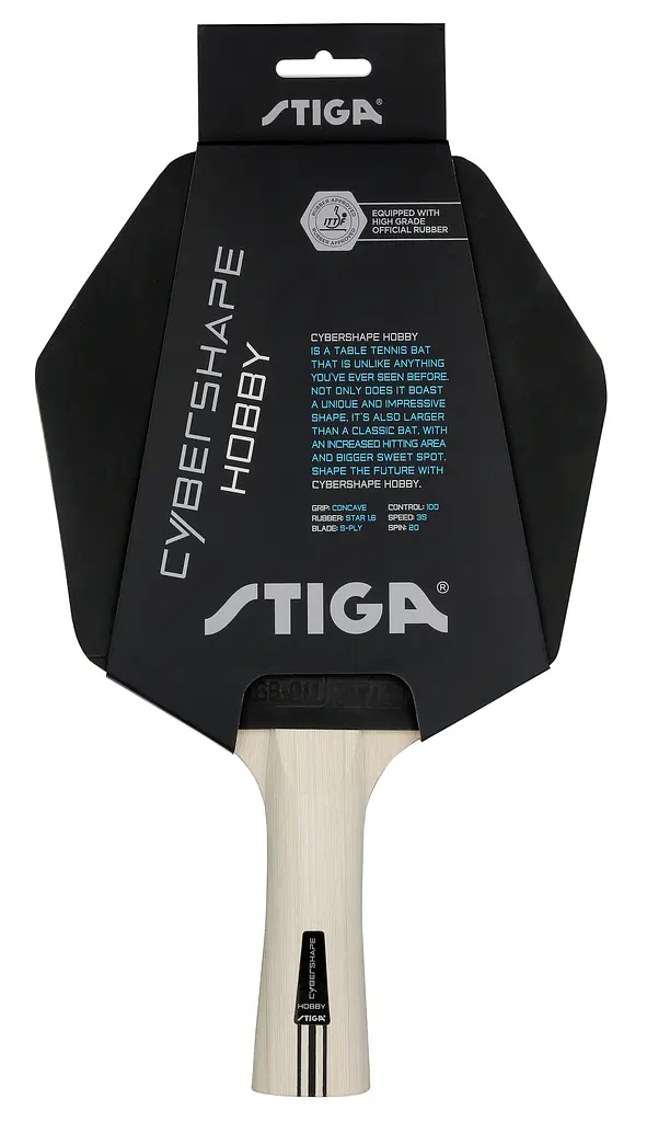 Ракетка для настільного тенісу Stiga Cybershape Hobby FL (1216-0106-35) - фото 3