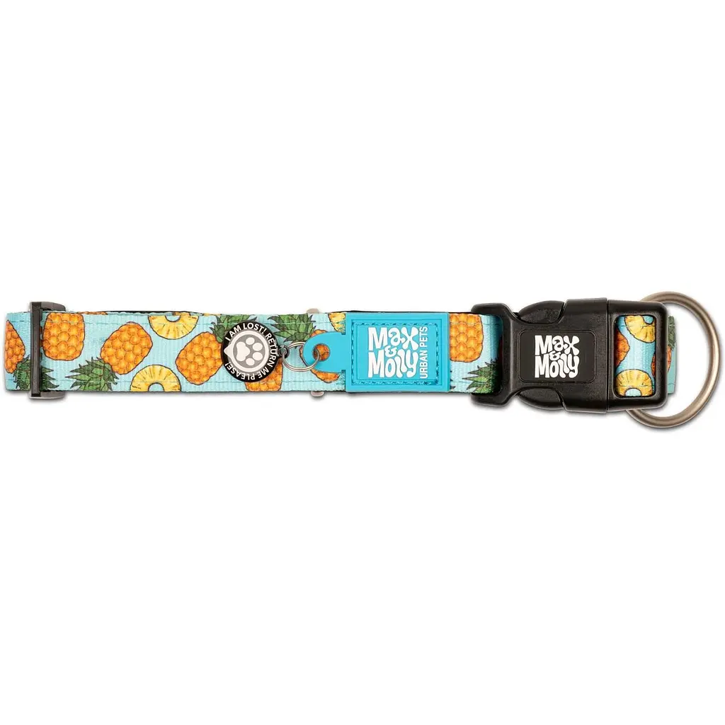 Нашийник для собак Max & Molly Smart ID Collar Sweet Pineapple S 28-45x2 см - фото 3