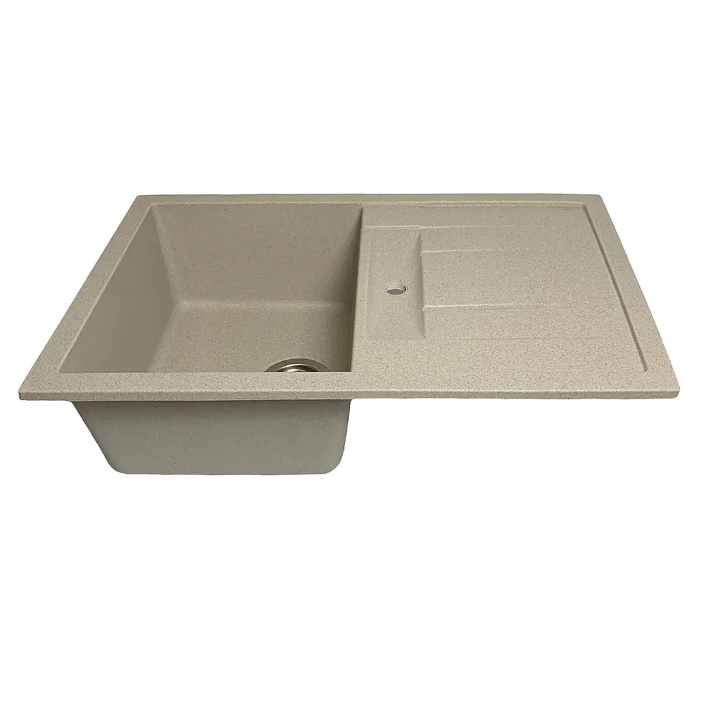 Кухонна мийка Adamant FORT avena 770x495x200 мм, з крилом 77 см - фото 3