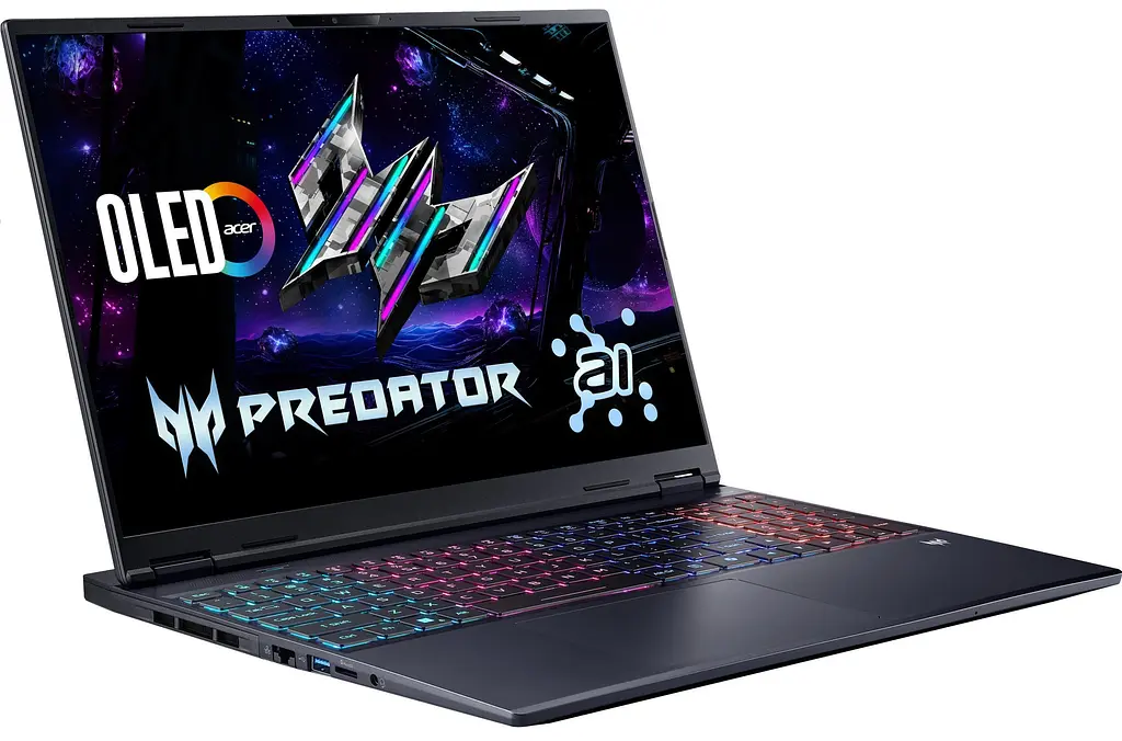 Acer Ноутбук Acer Predator Helios Neo 16S PHN16S-I51 16" OLED, Intel U9-386H, 64GB, F2TB, NVD5060-8, Lin, чорний - фото 2