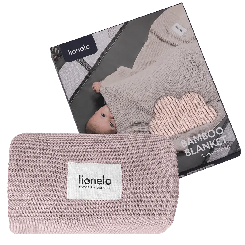 Ковдра Lionelo Bamboo Blanket Pink 100х75 см рожева (LO-BAMBOO BLANKET PINK) - фото 5