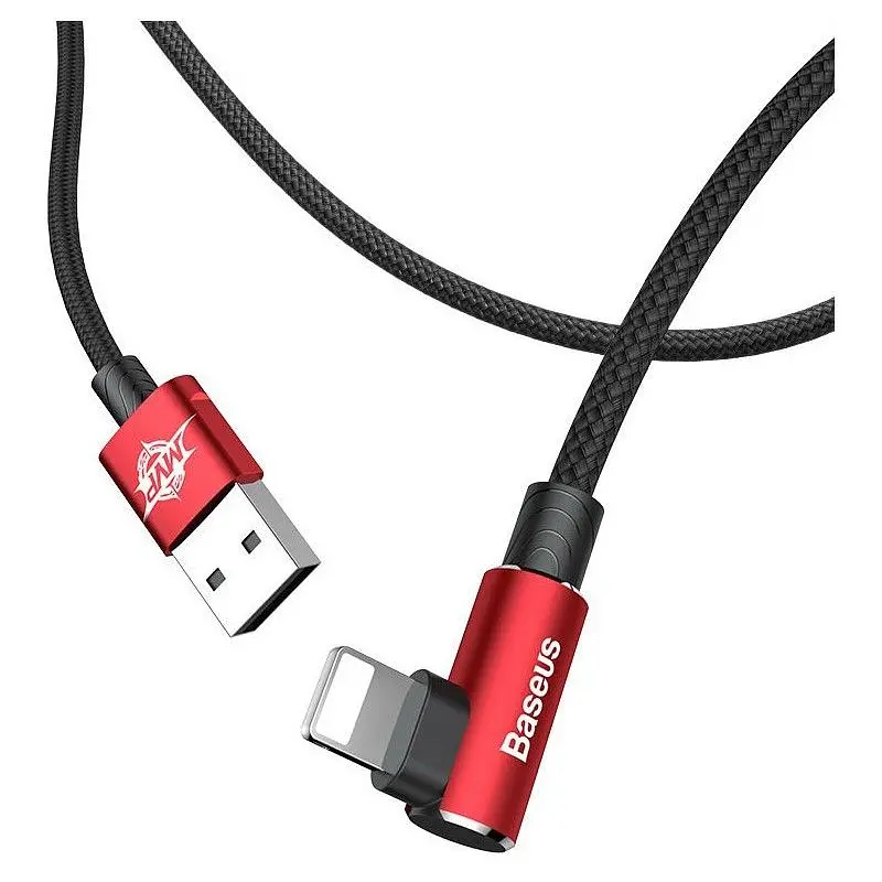Кабель Baseus MVP USB - Lightning (M/M), 1.5A, 2 м Red (CALMVP-A09) - фото 2