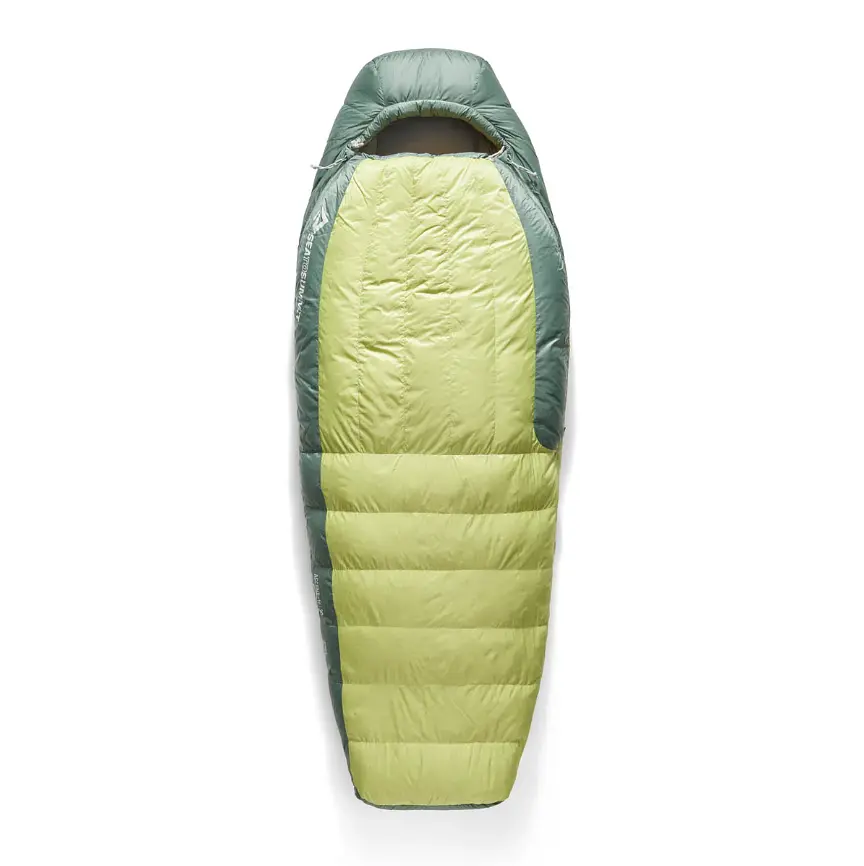 Спальный мешок женский Sea to Summit Ascent Women's -9C/15F Regular 170 R Зеленый-Желтый - фото 3