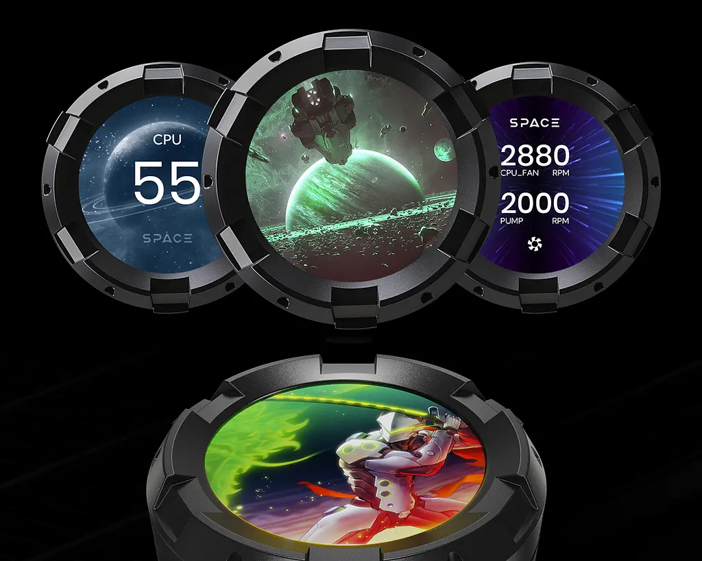 Система водяного охлаждения ID-Cooling Space LCD SL360 XE - фото 10