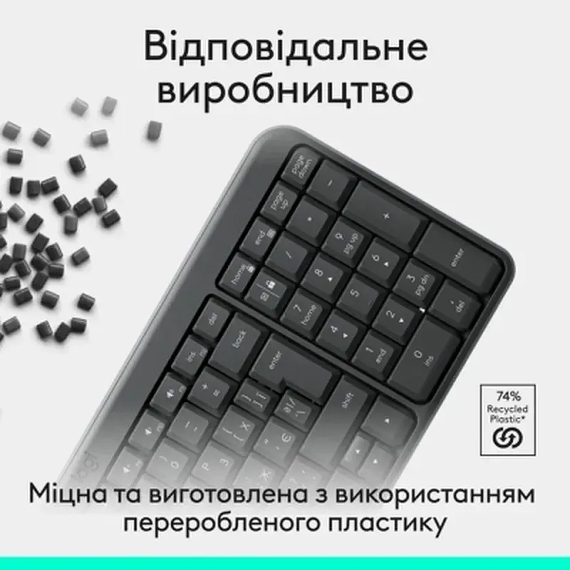 Клавіатура Logitech K250 Bluetooth UA Graphite (920-013822) - фото 6
