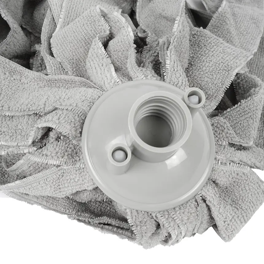 Змінна насадка для швабри Eco Fabric моп зі смужок мікрофібри 160 г сіра (EF-0160-MS) - фото 2