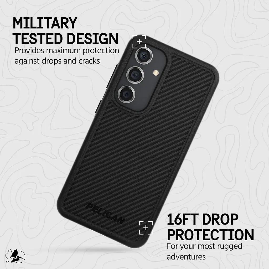 Протиударний чохол для Samsung Galaxy S24/S25 Pelican Protector Carbon Fiber S921/SM-S931 аналог OtterBox Symmetry - фото 9