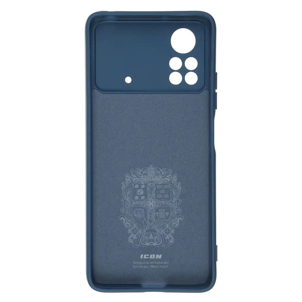 Чехол ArmorStandart ICON для Xiaomi Poco X4 Pro 5G Camera cover Blue (ARM61584) - фото 2