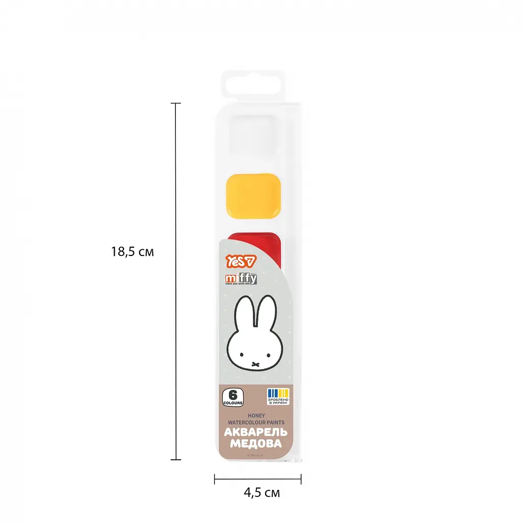 Фарби акварельні Yes Miffy 6 кол. медові б/п (110317) - фото 6