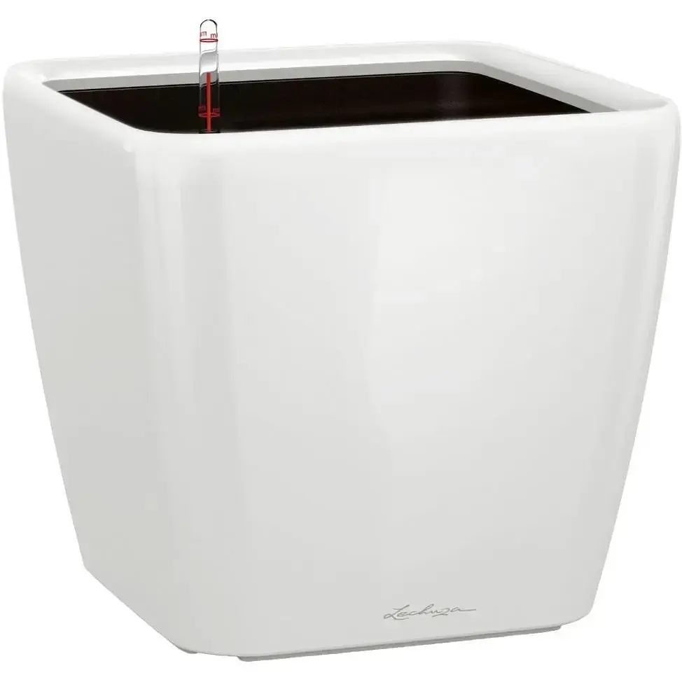 Вазон Lechuza Quadro Premium LS, 32 л, білий (16180)