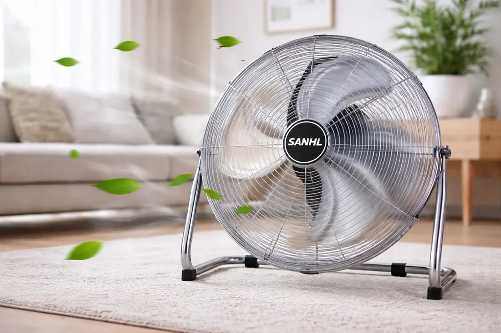Підлоговий вентилятор SANHL FE-45, 100 Вт, 45 см (18"), металевий, 3 швидкості, регулювання нахилу - фото 5