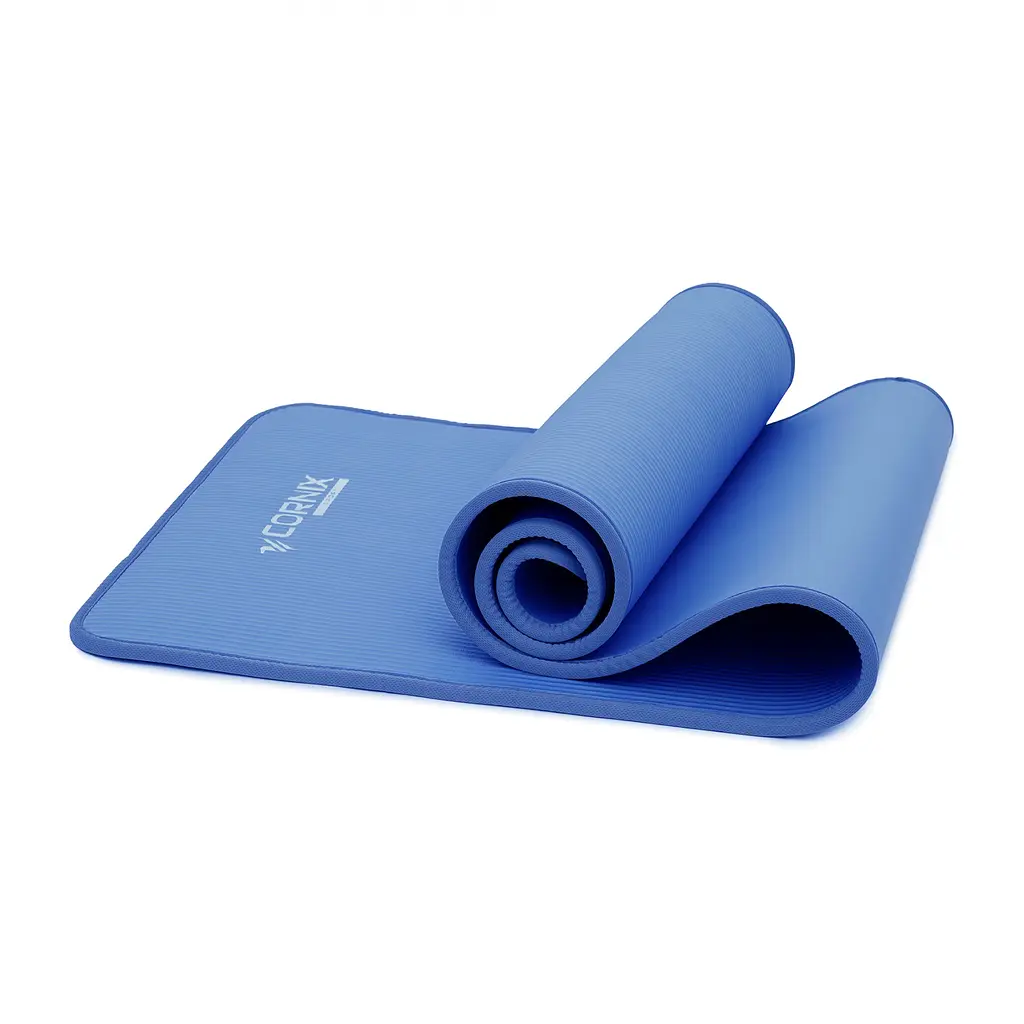 Килимок спортивний Cornix NBR 183 x 61 x 1 см для йоги та фітнесу XR-0096 Blue/Blue - фото 4