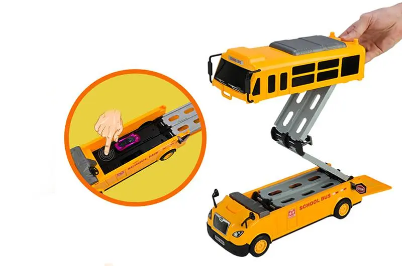 Іграшковий автобус гоночний трек з катапультою та машинки City Bus 8901, в коробці р.41x30x14,5см - фото 2