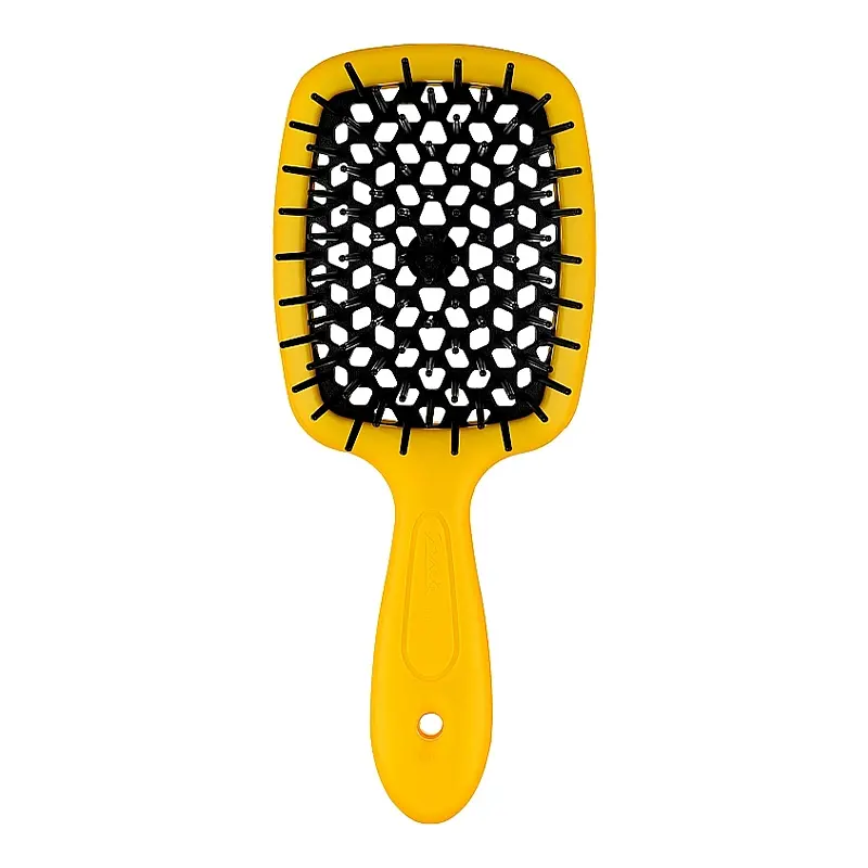 Щітка для волосся жовтий з чорним Super Brush Janeke