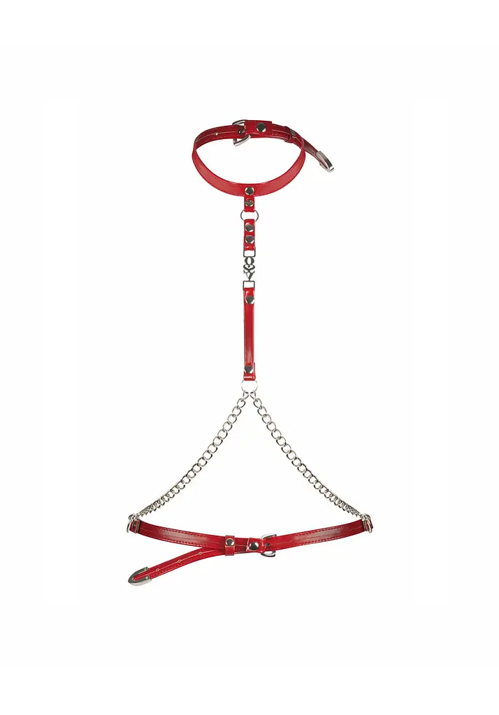 Портупея Obsessive Inferro harness top, S/M/L - фото 4