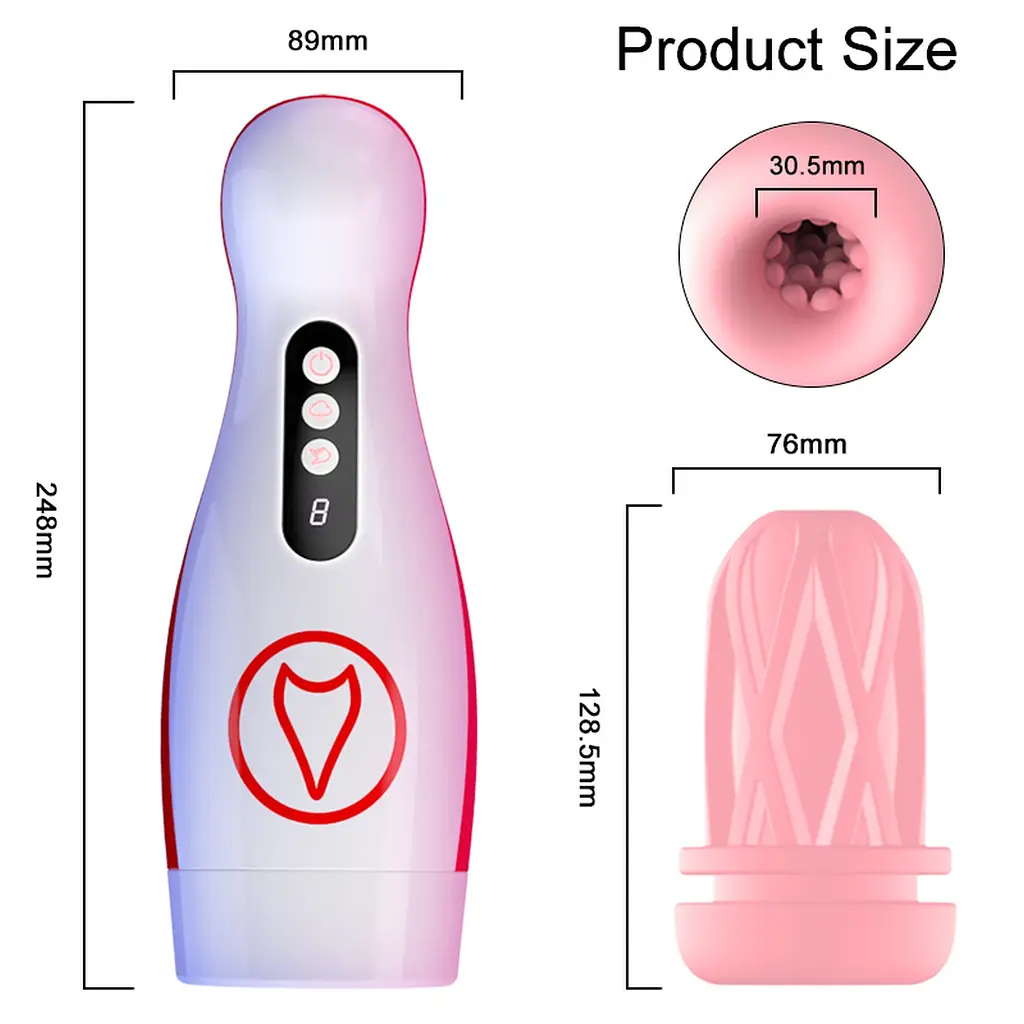 Автоматичний мастурбатор Masturbation Cup, 7 Suction Power, 7 Vibration Setting Boss Series 63-00069 103639 - фото 8