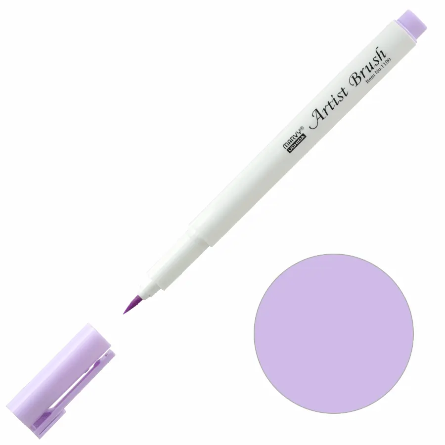 Маркер-пензель Marvy Artist Brush бузковий пастельний 1100 (75248111062)