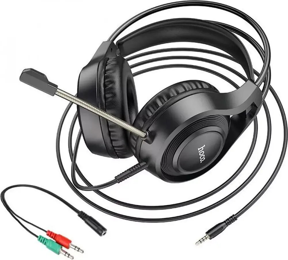 Наушники Hoco W106 Tiger gaming headset Black - фото 5