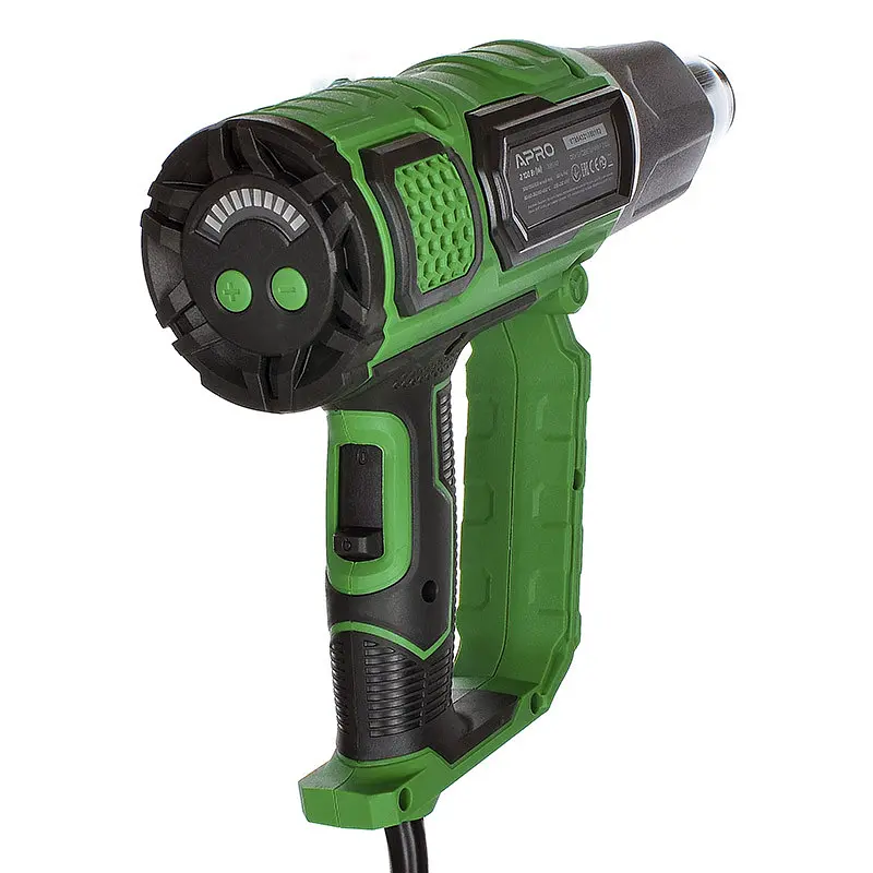 Фен строительный Apro F2100 3 режима 60/60-350/60-600°C 2100 Вт 30412 - фото 3