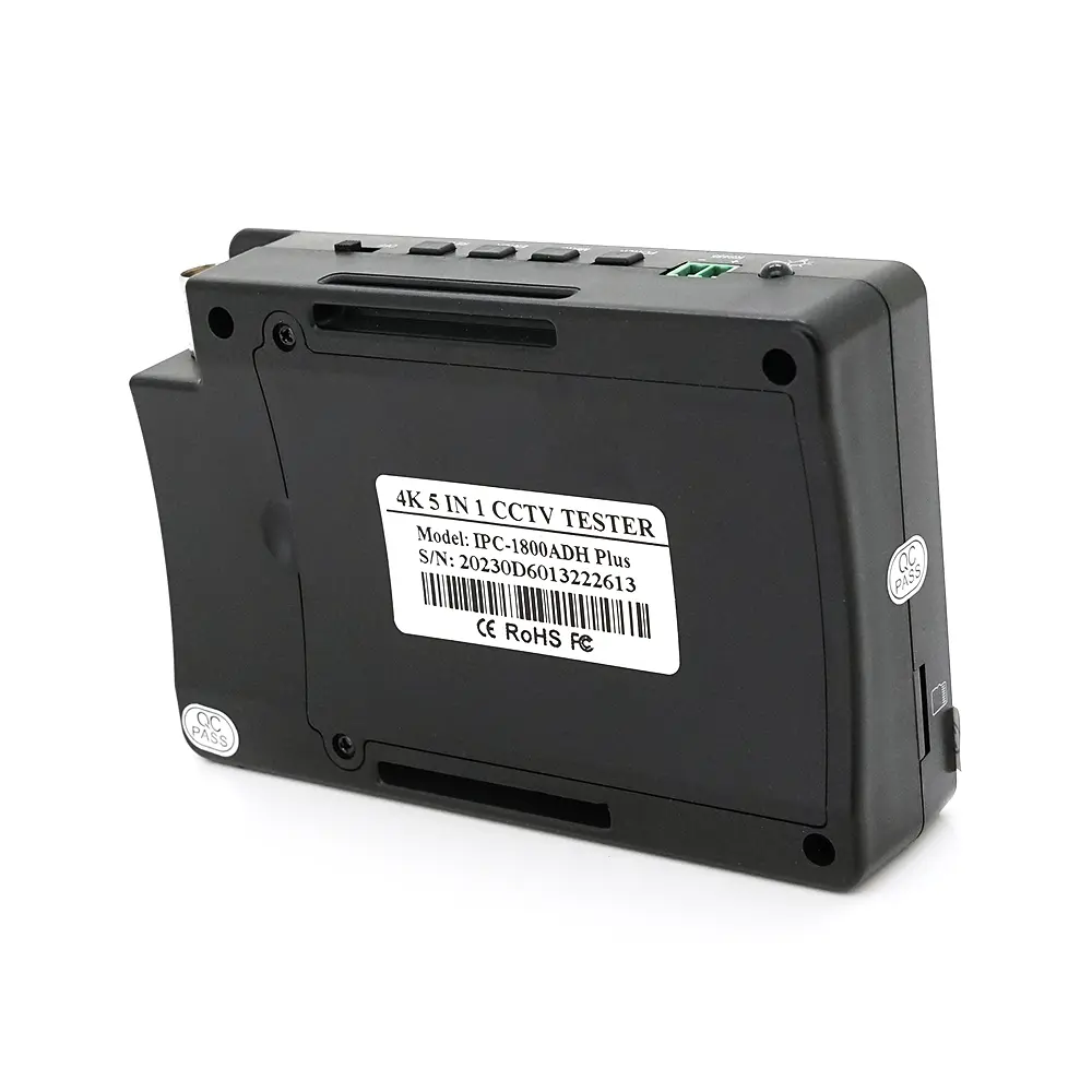 Тестер для камер відеоспостереження Voltronic IPC-1800 PLUS, c 4" сенсорним дисплеєм, підтримує IP, CVI, TVI, AHD 4K, Wi-Fi, LAN, BNC, 12V, POE - фото 7