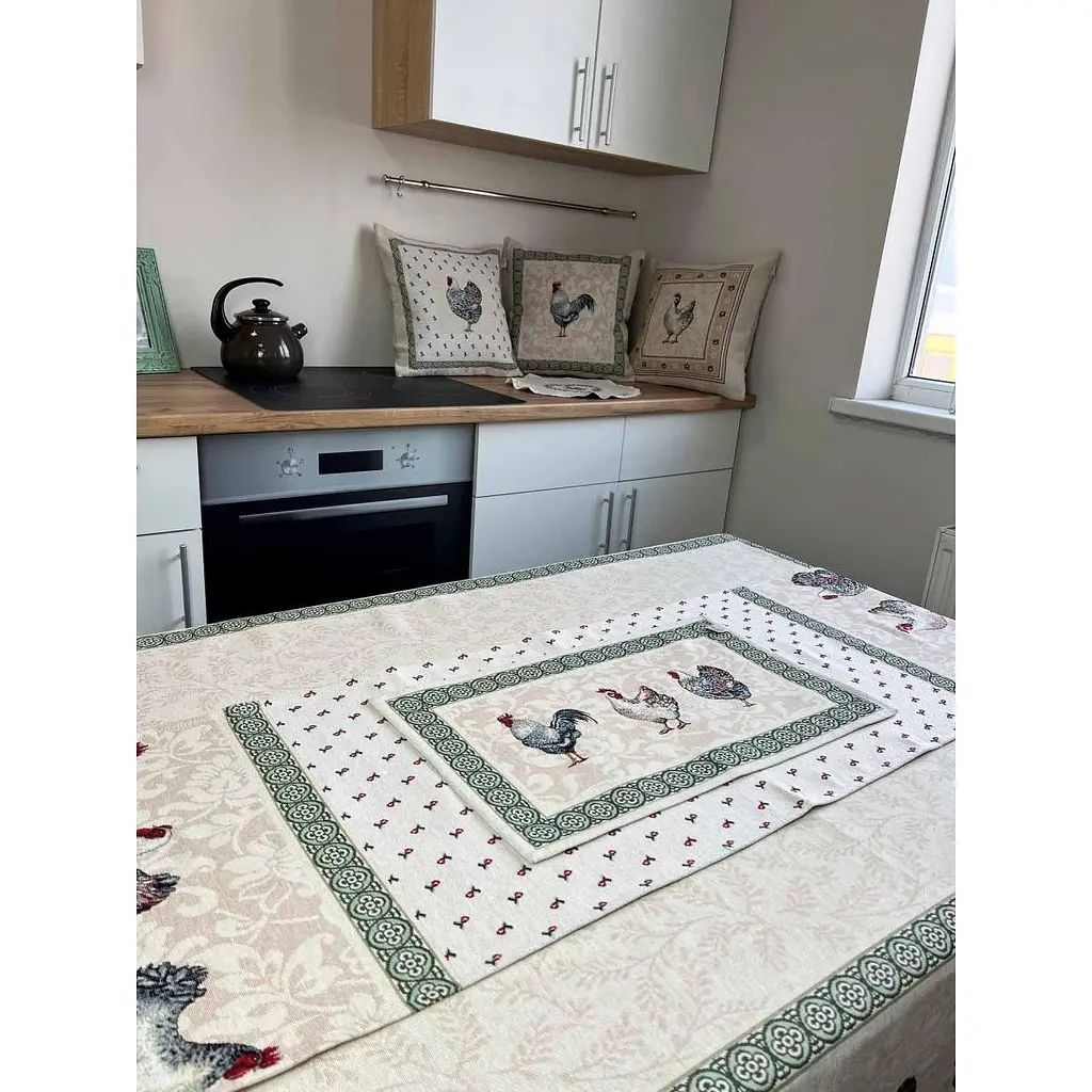 Скатерть Прованс Курочки 95х100 см (25987) - фото 5