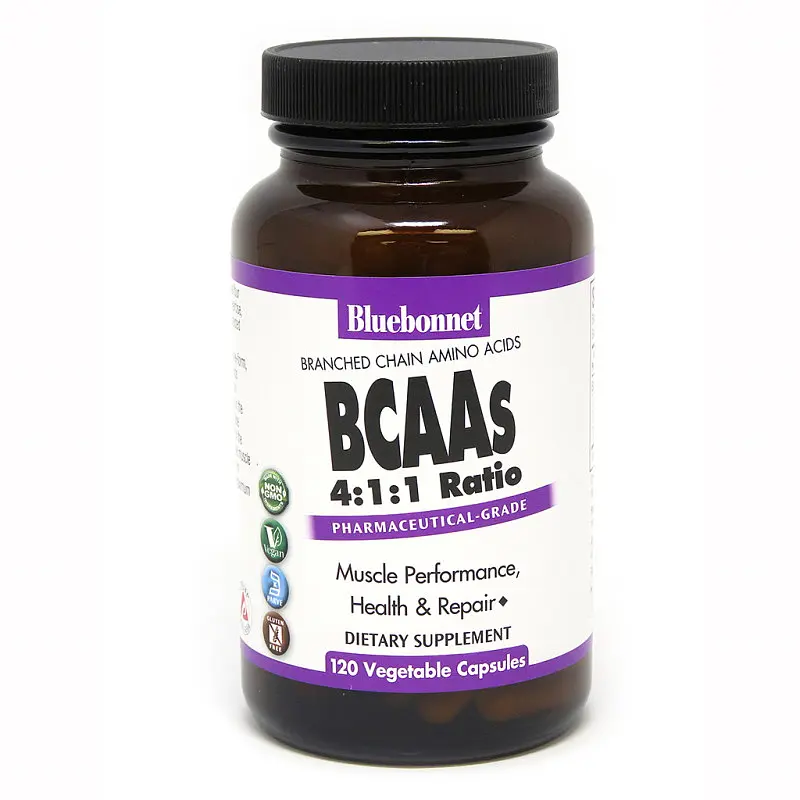 Амінокислота BCAAs, 120 вегакапсул Bluebonnet Nutrition fit0018605