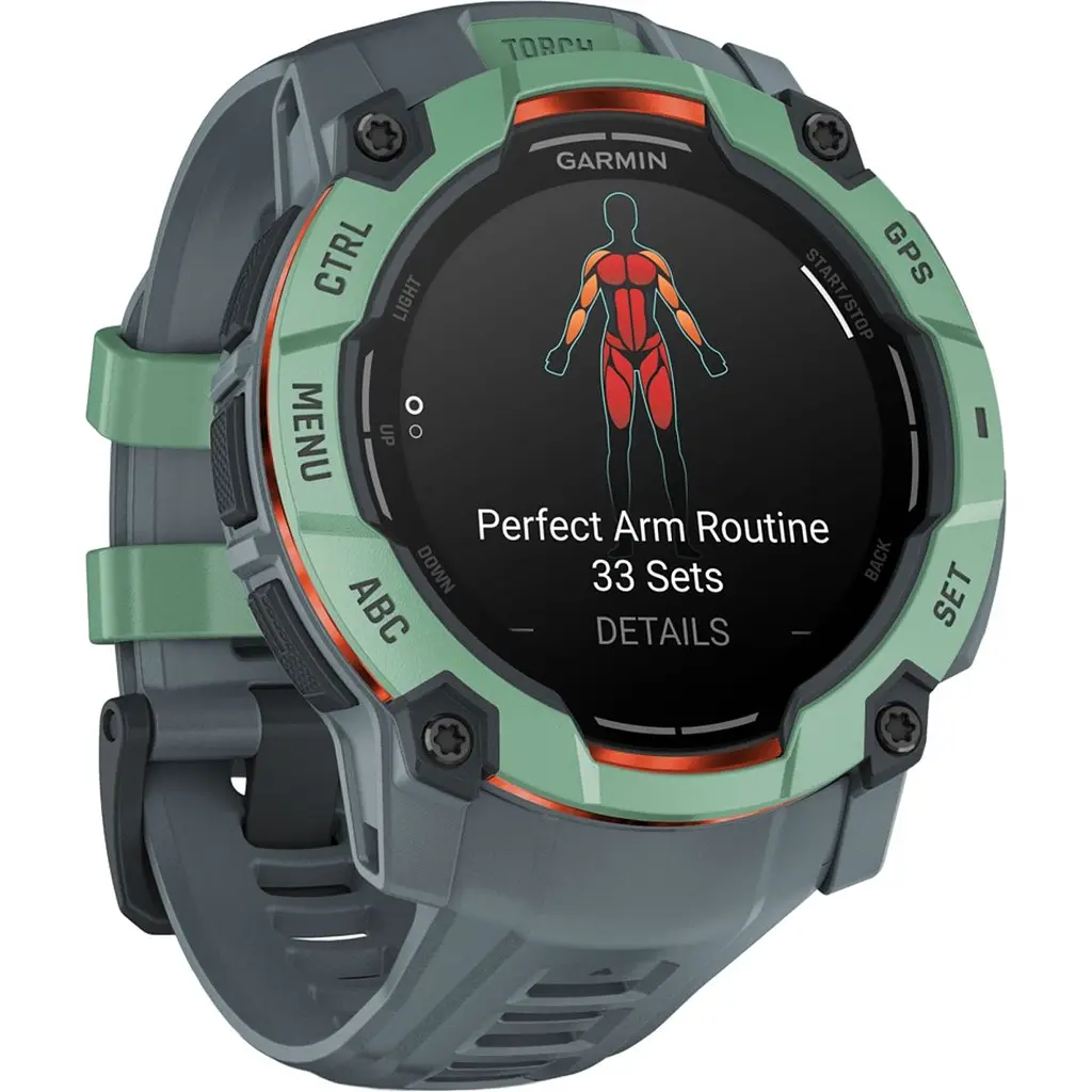 Смарт-годинник Garmin Instinct 3 AMOLED 50mm Neo Tropic with Twilight Band (010-03020-01) [125569] - фото 3