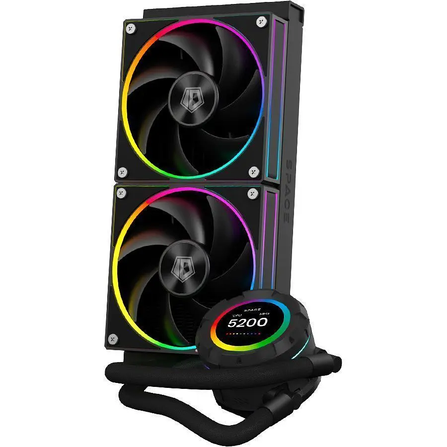Система водяного охлаждения ID-COOLING Space LCD SL240 Black - фото 2