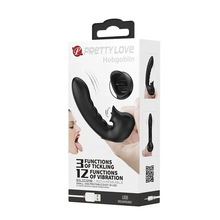 Вибронасадка на палец Lybaile Pretty Love Hobgoblin Finger Vibrator Black, 12.5х2.7 см (чёрный) - фото 8