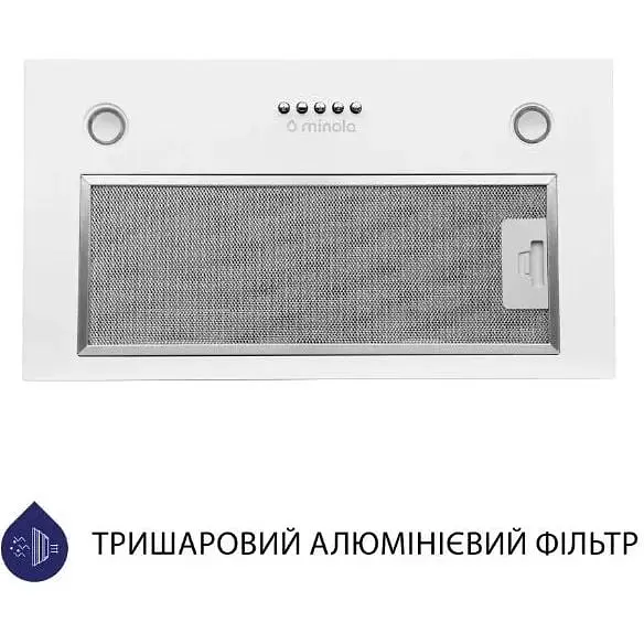 Вытяжка встроенная Minola HBI 5627 WH 1000 LED - фото 2