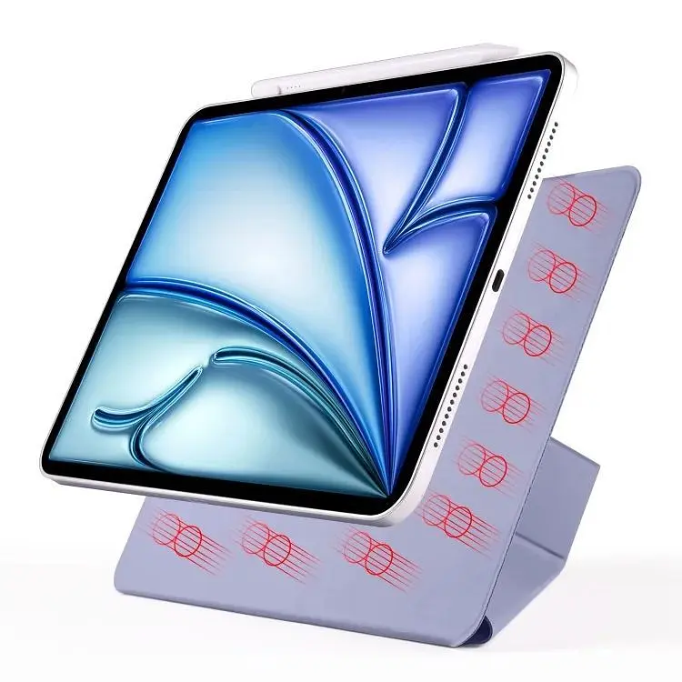 Обкладинка BeCover Ultra Slim Origami Magnetic з кріпленням Apple iPad Mini 7 2024 Deep Purple (712950) - фото 4