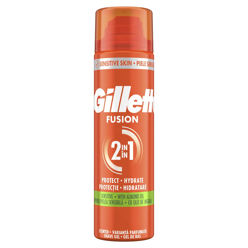 Гель для гоління Gillette Fusion Для чутливої шкіри 200 мл (7702018617098) - фото 2