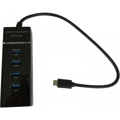 Концентратор Maiwo USB Type-C to 4х USB3.0 cable 29 cm (KH303) - фото 2
