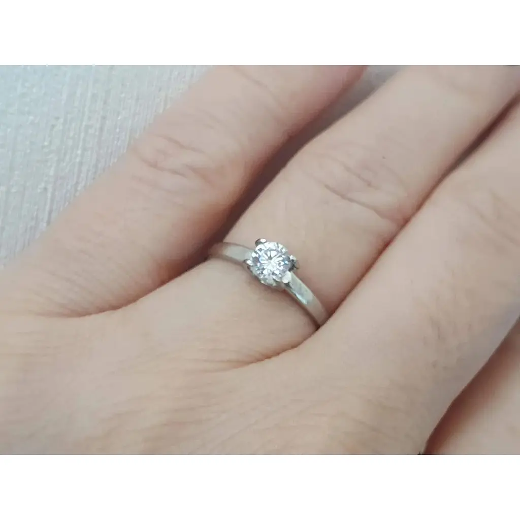 Срібне кільце Qvaliz з фіанітом. 901-00688 16,5 - фото 2