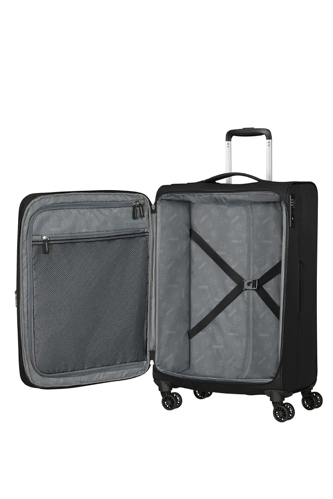 Валіза American Tourister AEROSPIN BLACK 69x43x29(32) 69 См MH6*09002 - фото 2