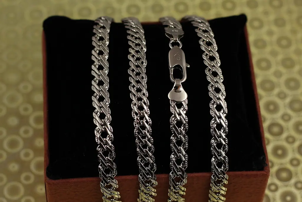 Ланцюг Xuping Jewelry ромб з огранюванням 50 см 6 мм сріблястий - фото 2