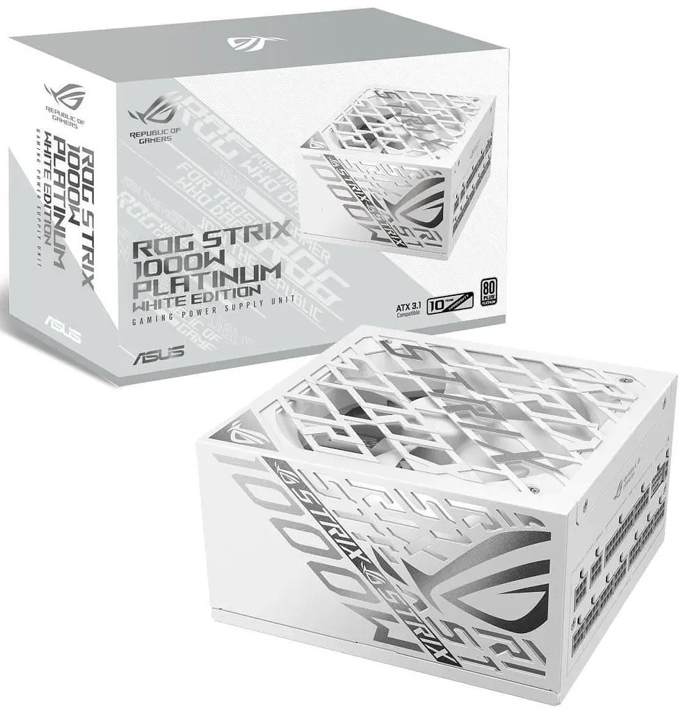 Блок живлення ASUS ROG Strix 1000W ATX 3.1 Edition 80+ Platinum (90YE00W4-B0NA00) White - фото 12